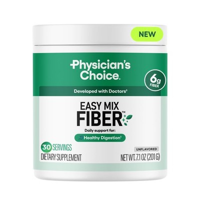 Physician's CHOICE Easy Mix Fiber for Digestive Health & Regularity - No Grit, S