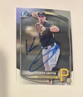 Konnor Griffin Pirates Baseball Signed Autographed 2025 Bowman Chrome Card