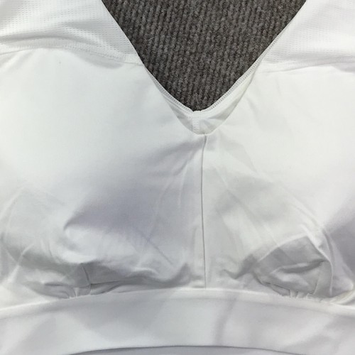 Tommie Copper Sports Bra Womens XL White Copper Znergy Compression V-Neck Mesh - Picture 6 of 14