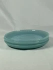 Vintage Anchor Hocking Fire King Delphite Blue Saucers 3