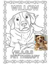 Custom Pet Coloring Page from Your Photos   Dog or Cat- Personalized