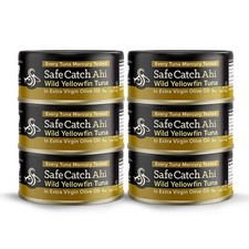 Safe Catch Wild Ahi Yellowfin Tuna Fish Canned, Wild Caught, Lowest Mercury, ...