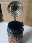 Vintage Lot 2 German Beer Stein  Pewter Fox Handle Germany Large Hunting 11"+9.5 — photo 10