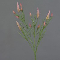 Artplants KüNstlicher Zweig Klee Eutin Mit BlüTen, Altrosa-GrüN, 80Cm