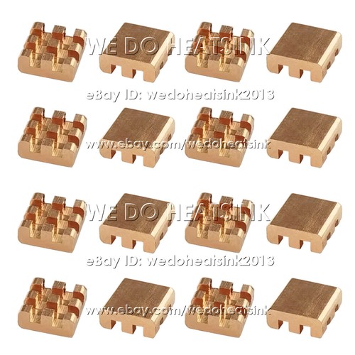 5/10pcs DIY Useful 100% Pure Copper Heatsink Without or With Thermal Tape - Afbeelding 39 van 180