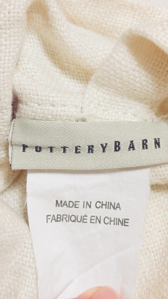 Juego de 2 fundas de almohada Pottery Barn 100 % lino 18x18 marfil cierre botón decoración Foto 4 de 4