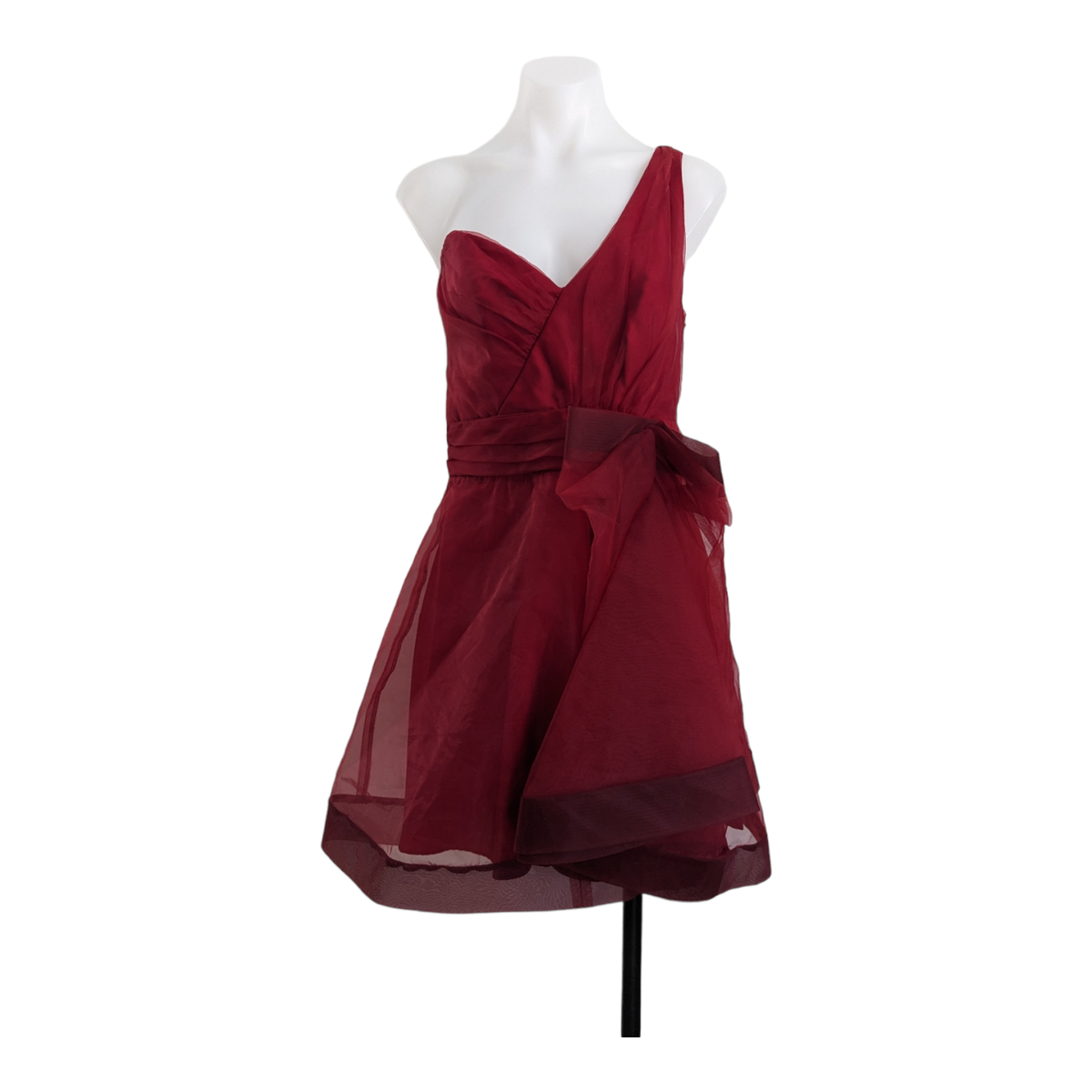 open lace back dress Organza Bow Dress Short Organza Shoulder Bow Wedding Dress Raida 18 US (50 EU) Blush