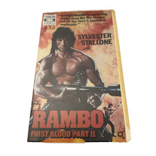 Rambo First Blood Part 2 II 1985 VHS Tape Thorn EMI HBO Video Clamshell Rental