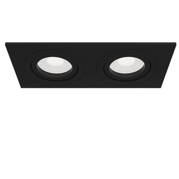 Maytoni Atom Downlight, Lampada Da Incasso 2X GU10 Nero 2 Posizioni-image