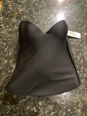 Felina Essentials Seamless 38B Hidden Strapless Bridal Bustier Bra Blk NWT 7643