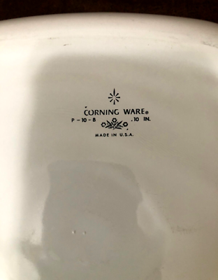 Vintage Corning Ware Blue Cornflower P-10-B 10