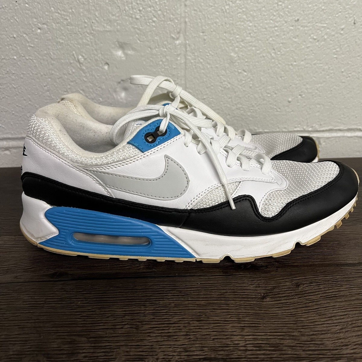 Nike Mens Air Max 90/1 Running Shoes Multicolor AJ7695-104 Lace Up Low Top 11.5M Nike Air Max 90/1 Laser Blue | eBay main image 3