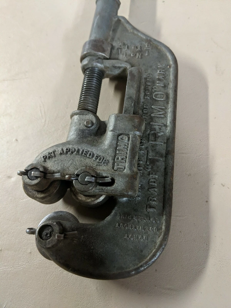 Vintage Trimo 1 Pipe Cutter 1 8 1 1 4 Trining MFG Co Roxbury Mass USA