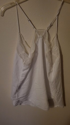 Cami Loves Stitch para mujer talla S blanco detalles de encaje poliéster de colección ajuste espagetti - Imagen 11 de 16