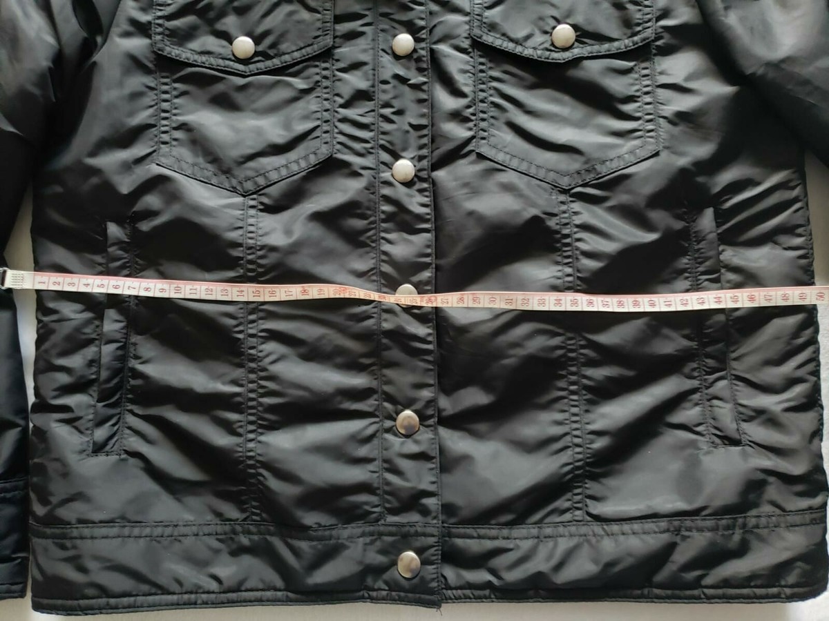 Gap Jacket RN54023 Button Down Black Color Pockets Size S water 