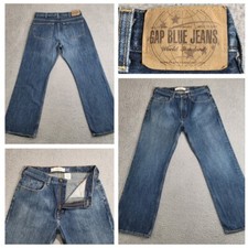 Vintage Gap Jeans Men's 32x28 Blue Boot Fit VTG 90s Denim Pants Made In USA