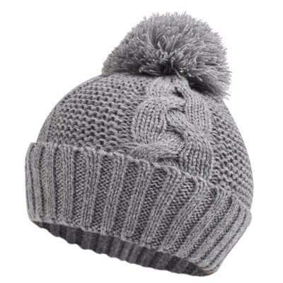 Winter Knit Baby Hat Twist Warm Beanie with Pompom for Boys Girls Infant