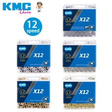KMC X12 12-Speed Stretch-Proof Bike Chain 126L Silver fits Campy SRAM Shimano