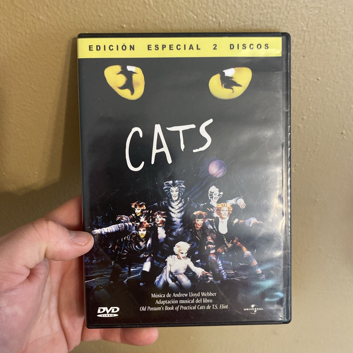 CATS, MUSICAL BY DAVID MALLET, 2003 MEXICAN DOUBLE DVD, MUSICALS