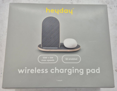Qi 2-in-1 Wireless Charger - Heyday Night Gray