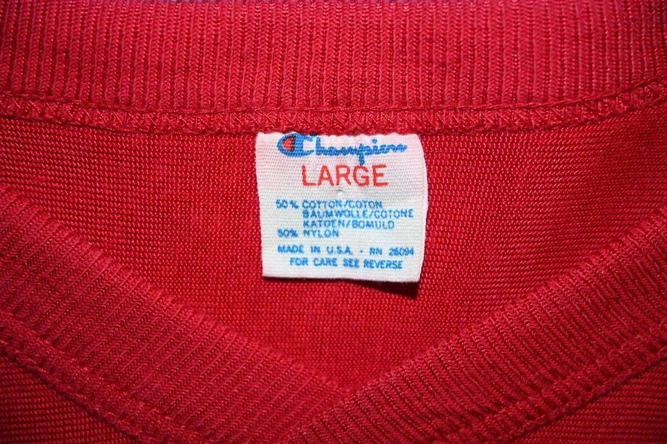 vintage 80s BOSTON UNIVERSITY TERRIERS 88 RED FOOTBALL JERSEY t-shirt COLLEGE L - Image 4 of 4