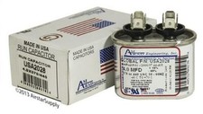 4 MFD x 370 / 440 VAC Oval Run Capacitor AmRad USA2028 - Made in USA
