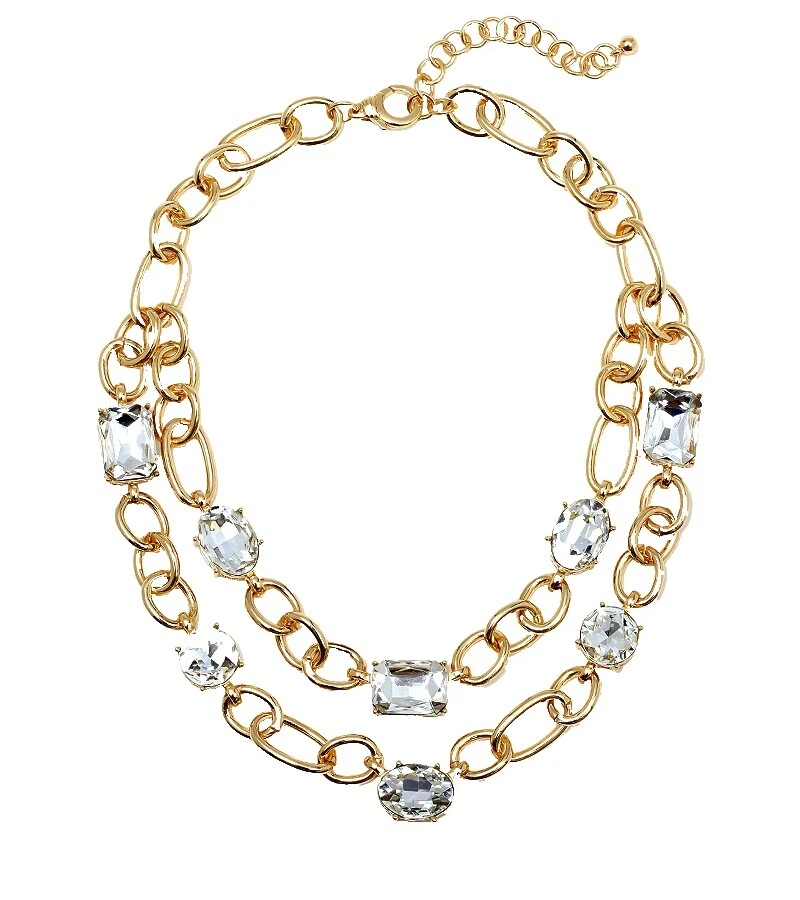 Cadena de Cristal Resina Moda Collares y Colgantes