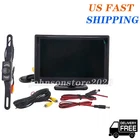 5'' HD Monitor Wired Rear View Backup Camera Parking System Kit IR Night Vision
