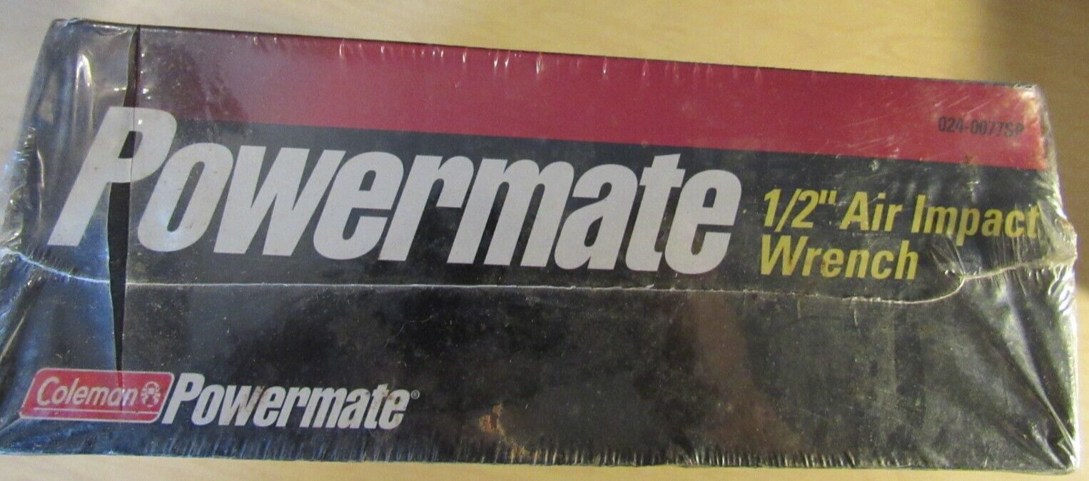 Coleman Powermate 024-0077SP 1/2  Air Impact Wrench New in Original Box