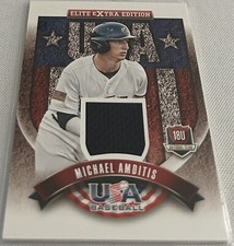 2015 Panini Elite Extra Baseball Michael Amditis 18U National Team Relic #20