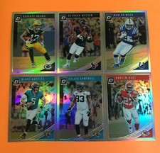 2018 PANINI OPTIC FOOTBALL SILVER HOLO REFRACTOR BASE VETS &amp; ROOKIES YOU PICK