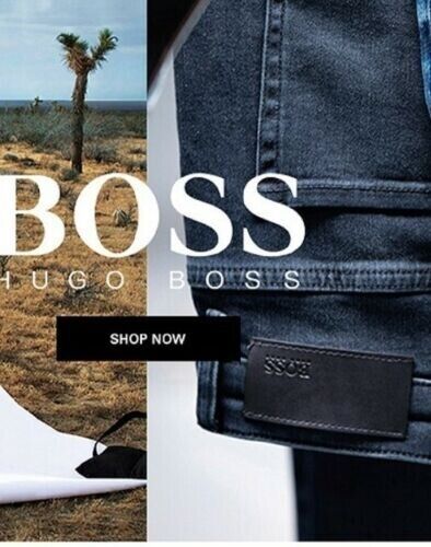 Hugo Boss MAINE Regular fit Straight Stretch Men's Blue Jeans SALE NEW - Picture 5 of 5