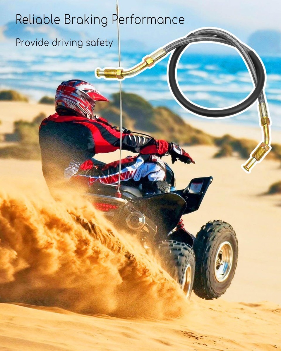 Front Left &amp; Right Brake Hose Line For Polaris Magnum 325 425 500 Worker 335 500