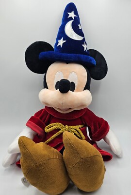 Disney Mickey Mouse Fantasia Sorcerers Apprentice Wizard Plush