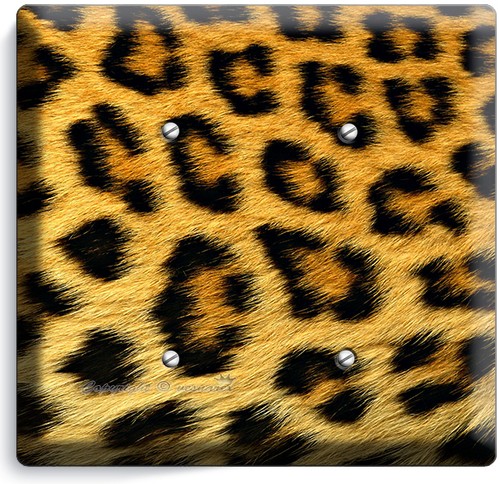 IMPRESIÓN DE PIEL DE ANIMAL DE LEOPARDO TEMA INTERRUPTOR DE LUZ SALIDA DE PARED HABITACIÓN DECORACIÓN DEL HOGAR - Imagen 17 de 29
