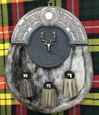 CC Scottish Kilt Sporrans Stag Head Antique Finish/Mens Kilt Sporrans/