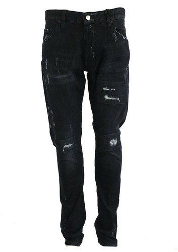 Kenny clásica para hombre DSQUARED 2 TWIST JEANS, icono de cuero con  logotipo en la espalda S74LB0396 | eBay