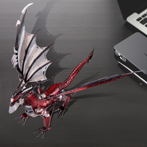 Piececool 3d Puzzles for Adult Black Dragon Metal Puzzle Model Kits Tool Sets - Picture 10 of 12
