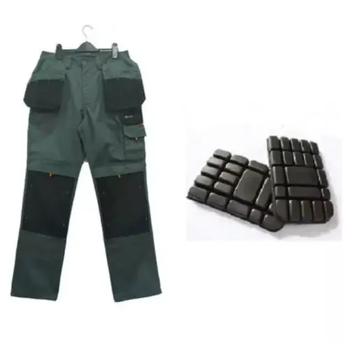 Men Multi-Pocket Cargo Pants Work Pants Wear-Resistant Pants Worker's Trousers - Picture 21 of 42