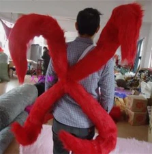 Anime Tokyo Ghoul re Kaneki Ken Cosplay Red Plush Tails Performance Prop 65cm