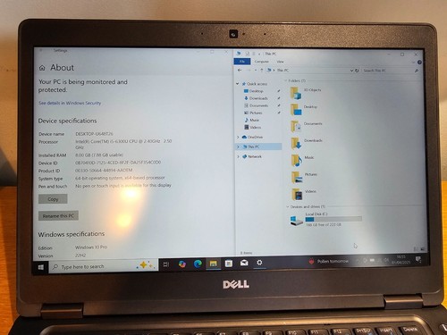 14" Dell Latitude 5480 Core i5-6300U 2.4GHz 8GB 240GB SSD Windows 10 Laptop - Picture 2 of 5