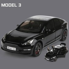 1:24 Tesla Model3 Alloy Car Model Sound and Light Vehicle Gift Free Shipping New