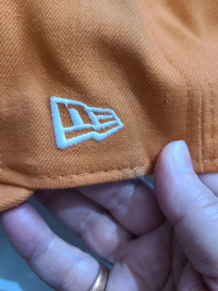 New Era 59Fifty MLB New York Yankees Licencia Naranja Gorra Ajustada 7 7/8 NUEVA Foto 4 de 4