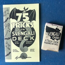 Vintage Magic Trick Svengali Cards  Booklet 75 Tricks With A Svengali Deck