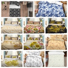 3D Flower Bee Butterfly Colorful Pattern Quilt Cover Duvet Cover Comforter set