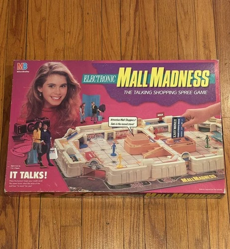 Vintage 1989 Mall Madness Game By Milton Bradley Incomplete - Tested