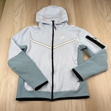 Nike Mens Celestine Blue Sportswear Tech Fleece Streetwear Full Zip Hoodie Sz S
