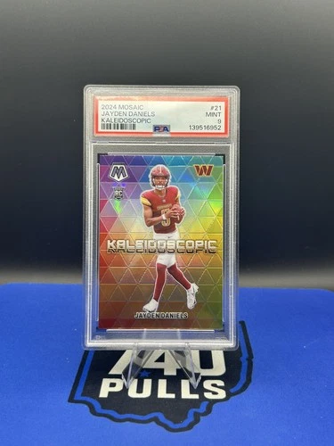 2024 Panini Mosaic Kaleidoscope #21 Jayden Daniels RC Rookie Mint PSA 9