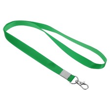 5Pack 17" Neck Lanyards 0.6" Width Flat Strap Lanyard Swivel Hook Clip Green