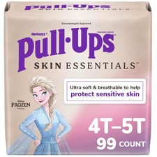 Pull-Ups Girls' Skin Essentials Potty Training Pants, 4T-5T, White